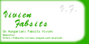 vivien fabsits business card
